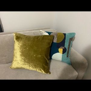 West elm trow pillows (2)